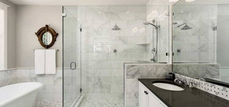 bathroom shower door installation in Half Moon Bay