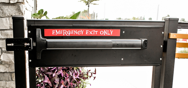 emergency push bar installation in Half Moon Bay
