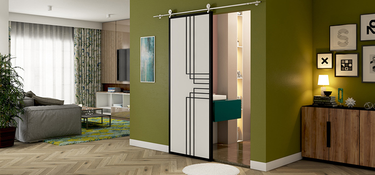 sliding bathroom door installation in Half Moon Bay